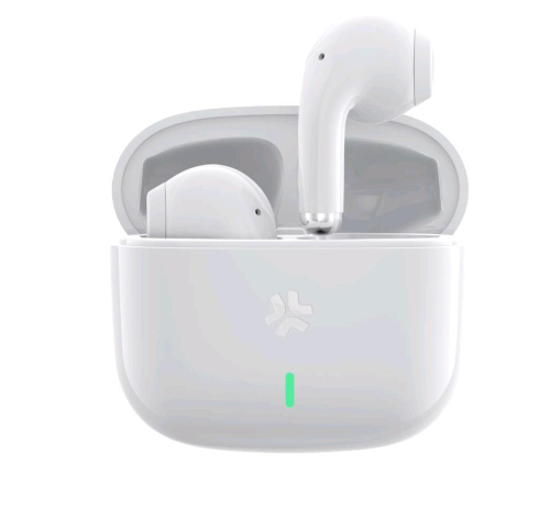 CELLY TIPS1 AURICOLARI TRUE WIRELESS BLUETOOTH 5.3 CON CUSTODIA DI RICARICA USB-C CAVO INCLUSO MUSICA E CHIAMATE BIANCO